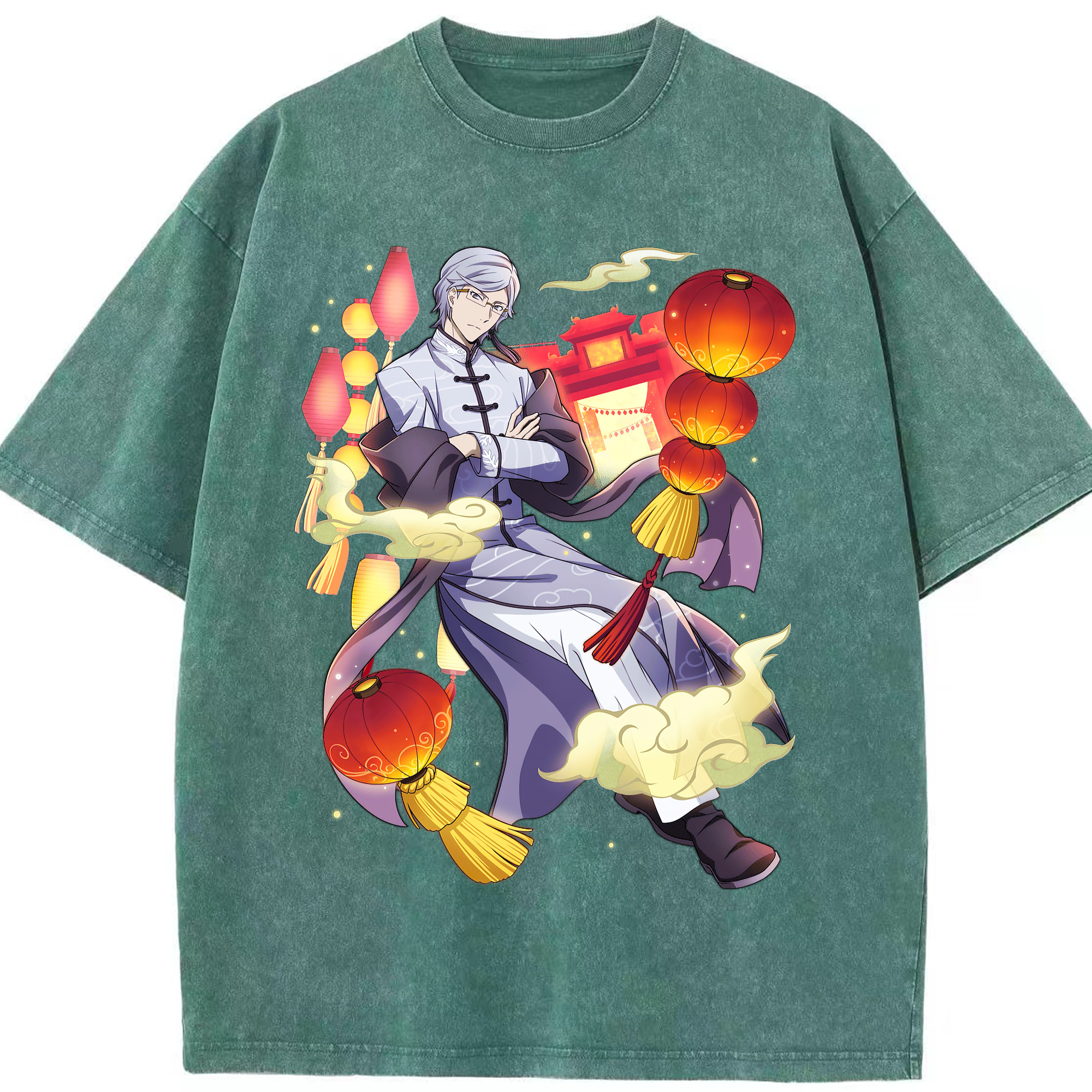 （画像用） 文豪ストレイドッグス Bungo Stray Dogs 綿100% ヴィンテージ風 半袖Tシャツ（フロントプリント）